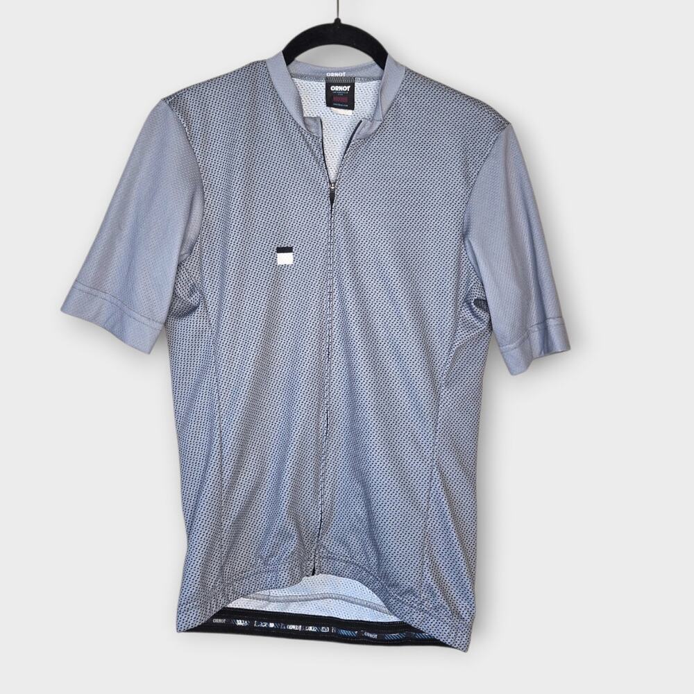 Ornot Cycling Work Jersey Short Sleeve Genesis Gray USA Made Men's Sm